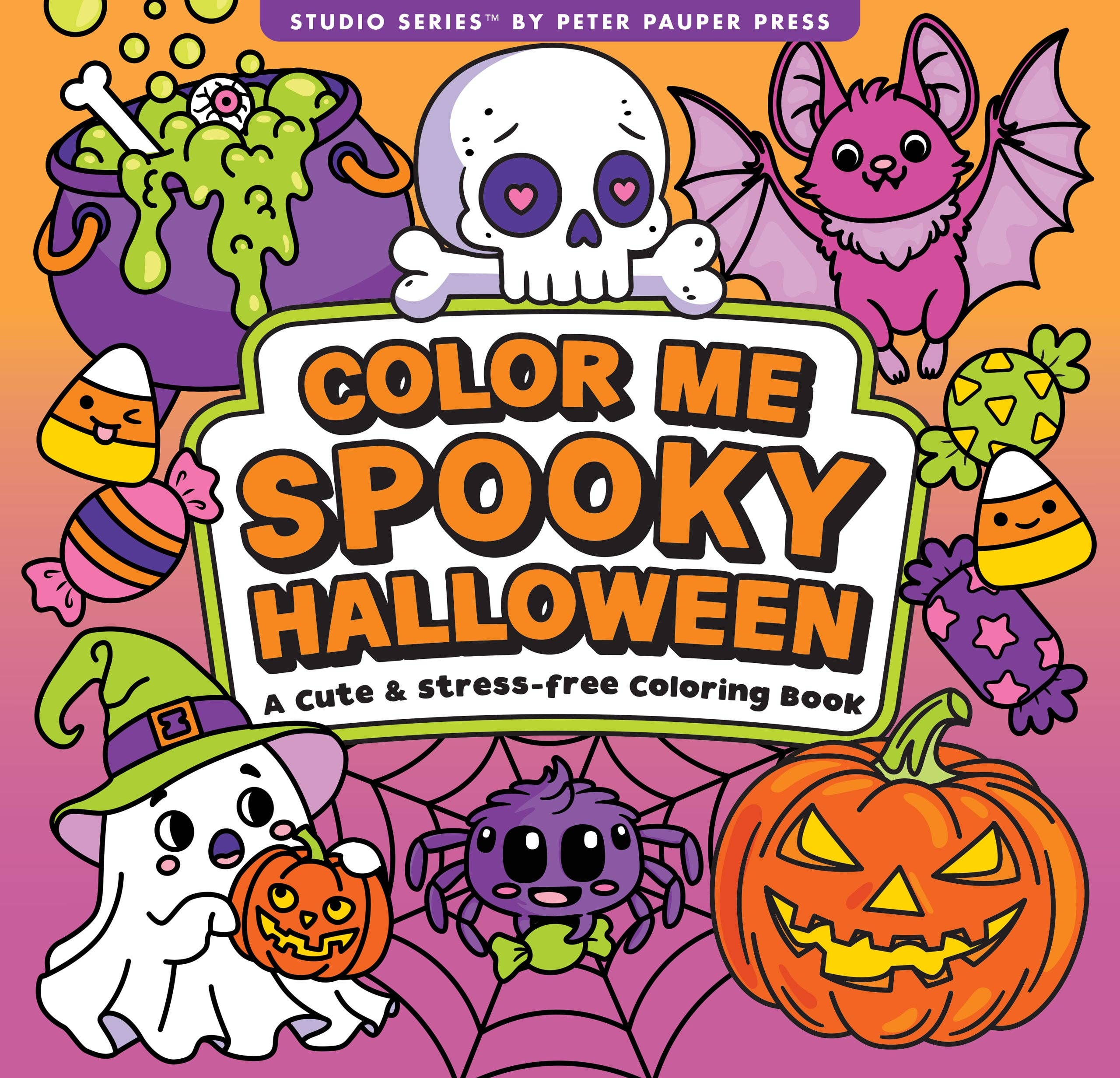 Color Me Spooky Halloween Adult Coloring Book