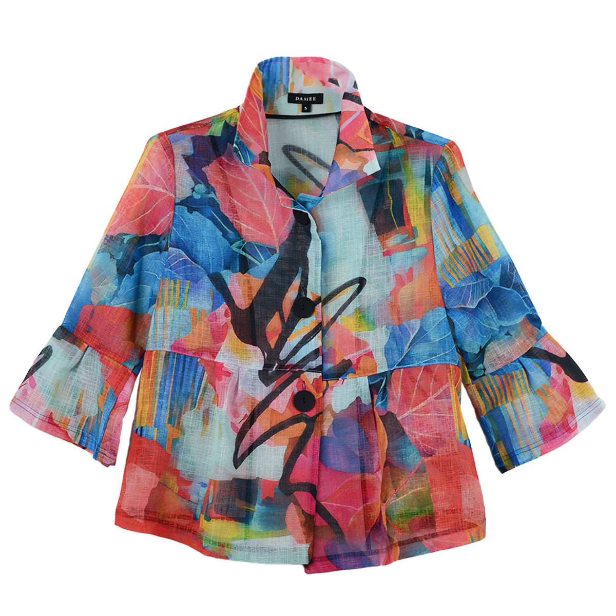 Damee Watercolor Peplum Jacket