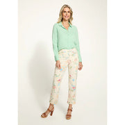 FDJ French Dressing Libby Print Pull-On Straight Leg Crop Pant