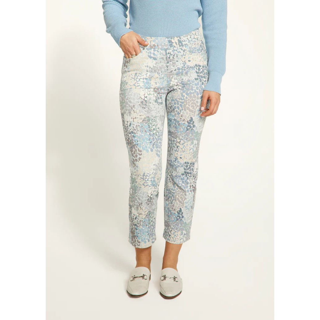 FDJ French Dressing Spectral Neutral Pull-On Straight Crop Pant