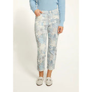 FDJ French Dressing Spectral Neutral Pull-On Straight Crop Pant