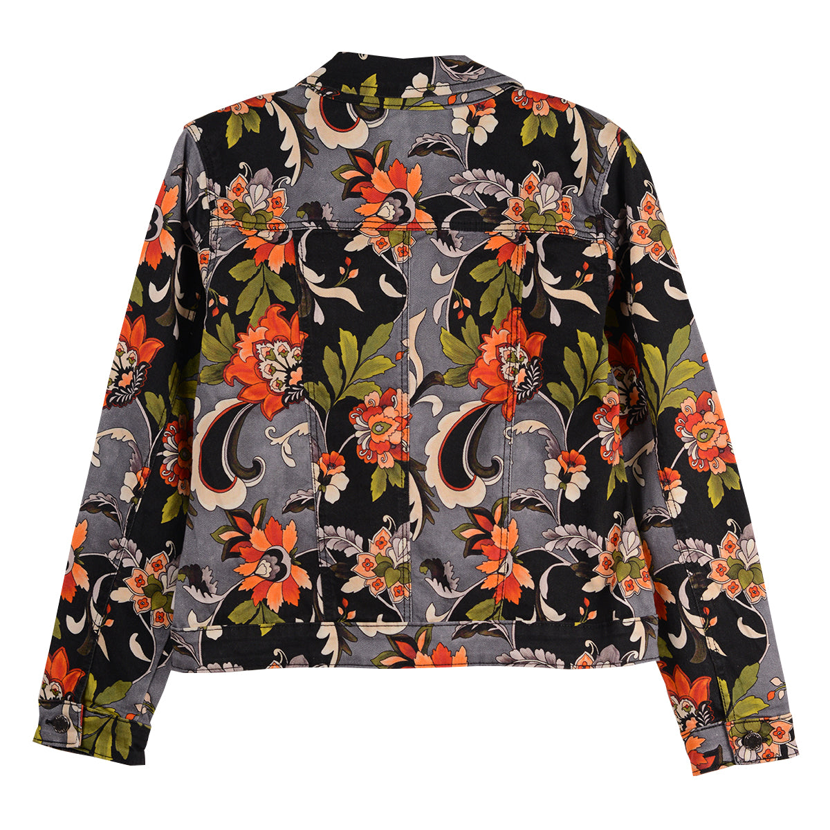 APNY Grey Multi Printed Demin Jacket