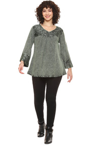 Parsley & Sage Sarita Top (24F580C) (Green)