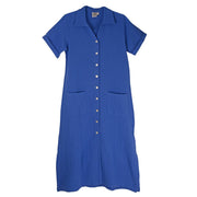 Parsley & Sage Nina Long Solid Blue Dress