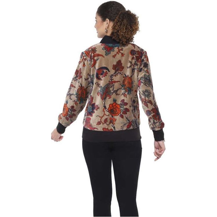 Parsley & Sage Darcey Fall Floral Pocket Jacket (24W228E25)