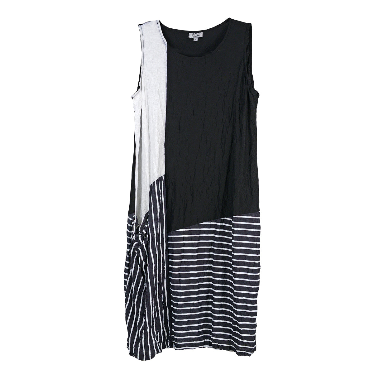Shana European Crush Stripe Tank Dress (25079)
