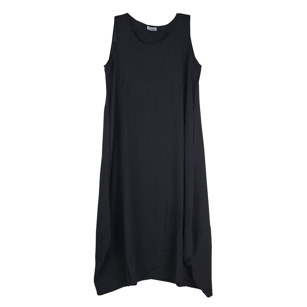 Shana Airflow Solid Black Dress (25243-BLK-6)