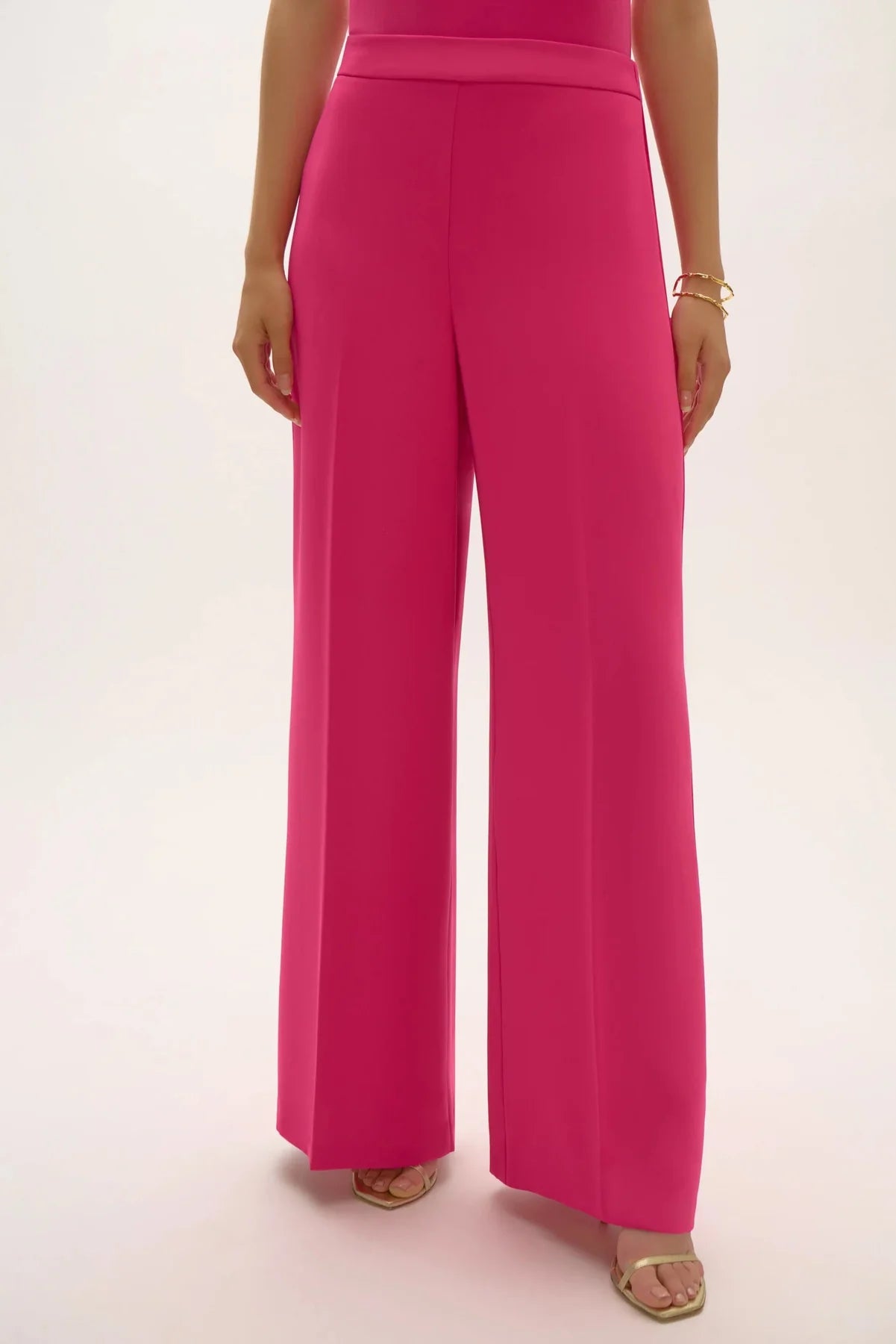 Joseph Ribkoff Wide leg Pull-on  Crepe Pant (252710) (Geranium)(Size 6)
