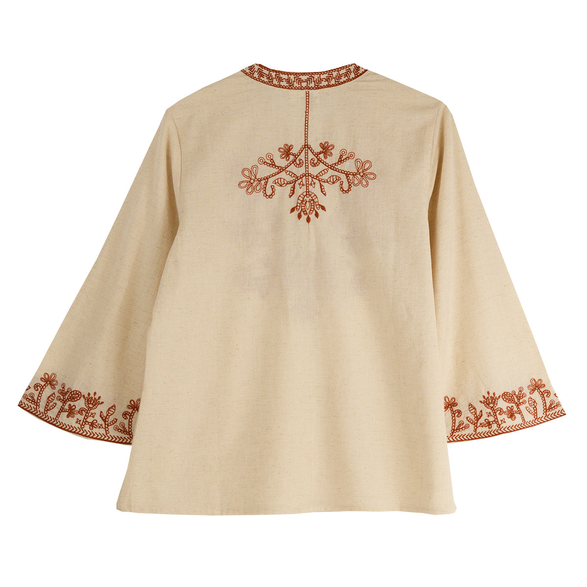 Parsley & Sage Esme Embroidered Linen Top