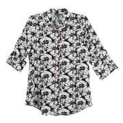 Shana Floral Print Zip Back Shirt
