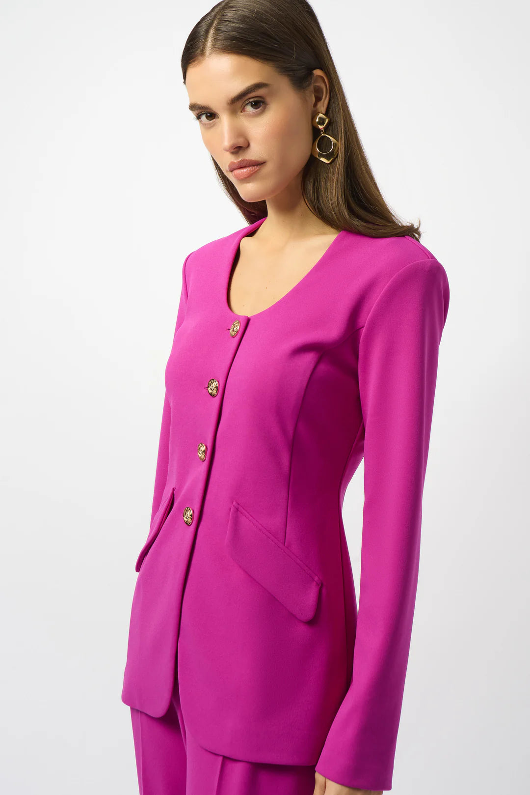 Joseph Ribkoff Scuba Crepe Jacket (Cosmos) (253208)(Size 14)