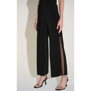 Joseph Ribkoff Side Mesh Panel Black Pant