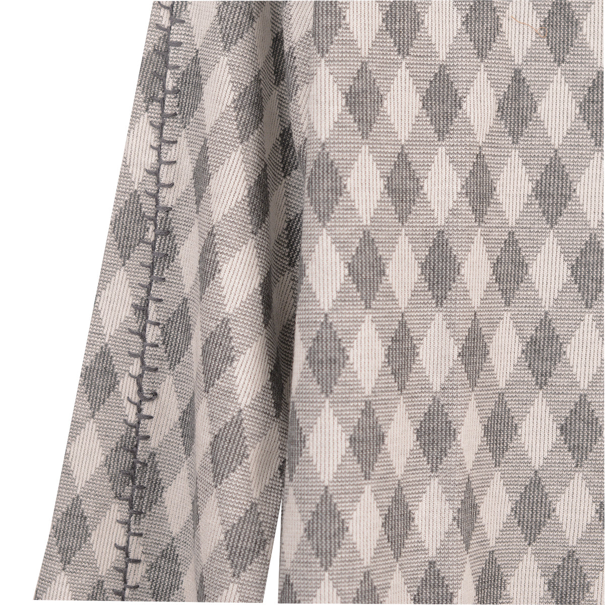 Shana Stitch Detail Mock Neck Top (Gray )(25685)