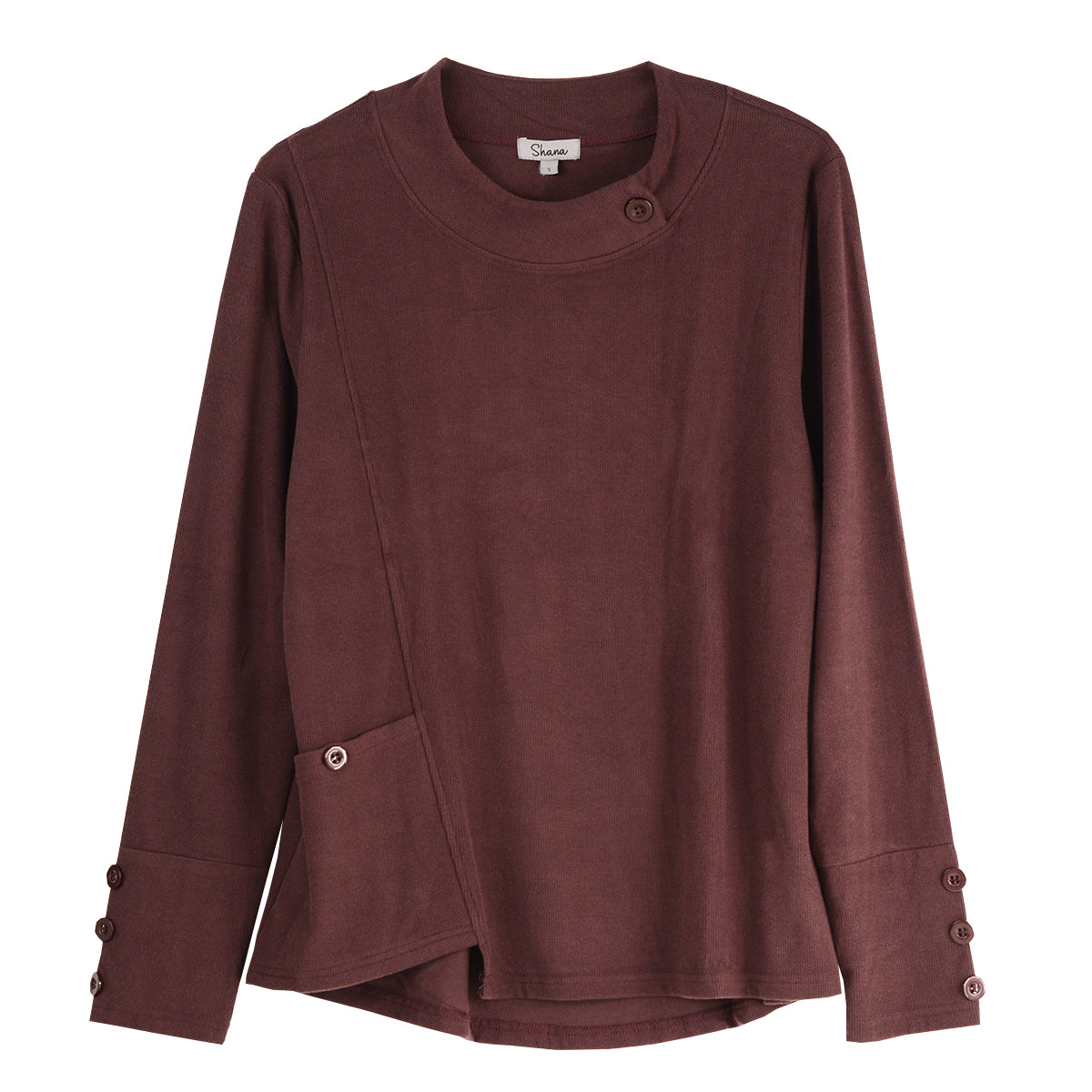 Shana Stitch Detail Pocket Tunic (Purple)(25688)