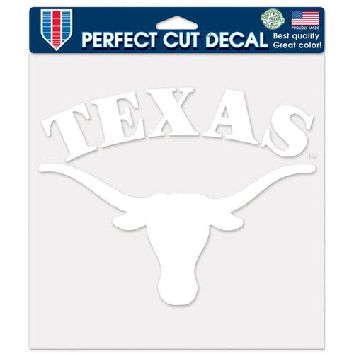 Texas Longhorn 8 X 8 Arch TEXAS Over Logo Decal (25805061) WHT
