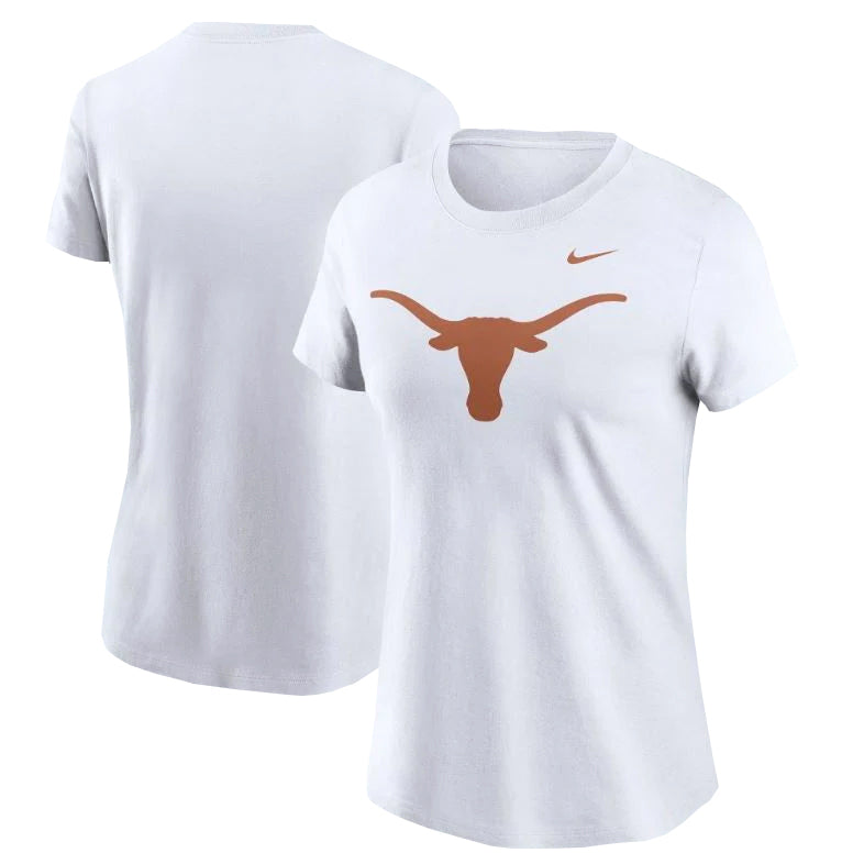 Texas Longhorn Nike Ladies Crew Neck Logo Tee (WHT)