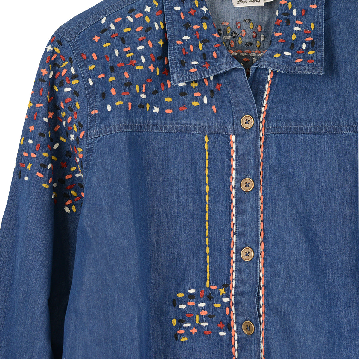 Parsley & Sage Sansa Embroidered Shirt (BLU)