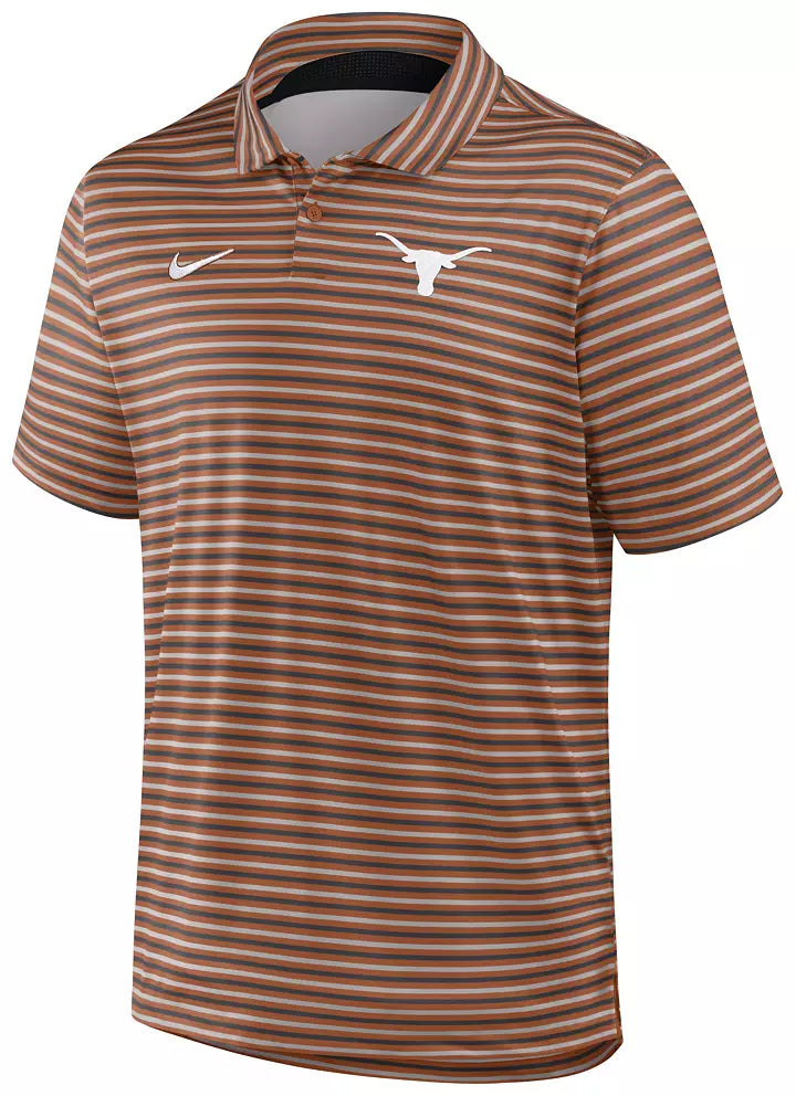Texas Longhorn Nike Men's Tour Stripe Coaches Premium Polo (DesertOrange)(03PT-OFIZ-TXE)