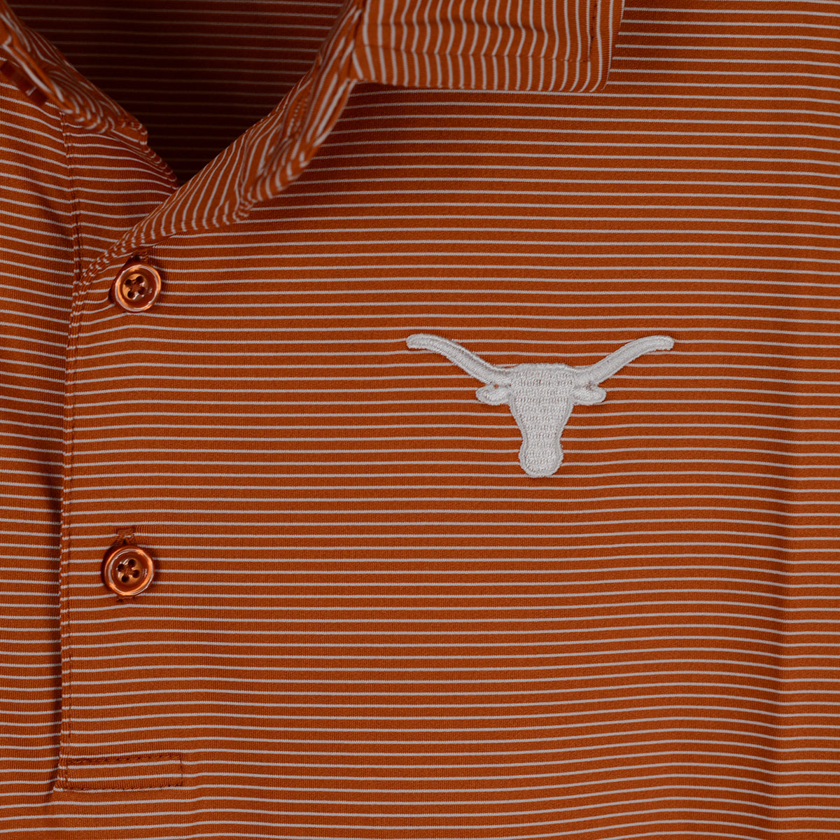 Texas Longhorn Men's Columbia Double Hit Omni Wick Narrow Stripe Polo (25S30MP-CDR824) (Copy)