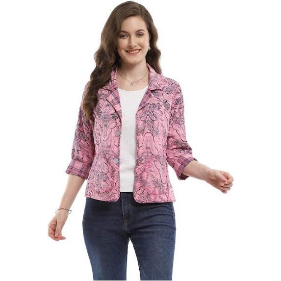 Parsley & Sage Ivie Reversible Pink Jacket