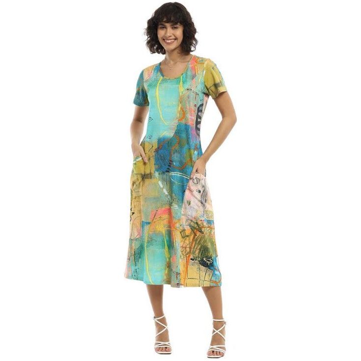 Parsley & Sage Greely Short Sleeve Dress