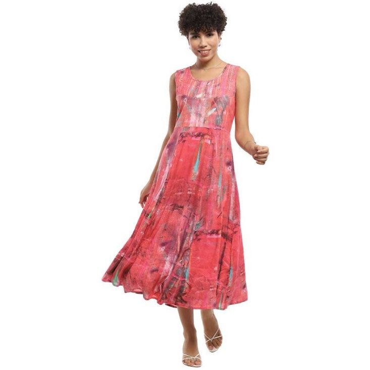 Parsley & Sage Kelly Sleeveless Long Dress (PNK)