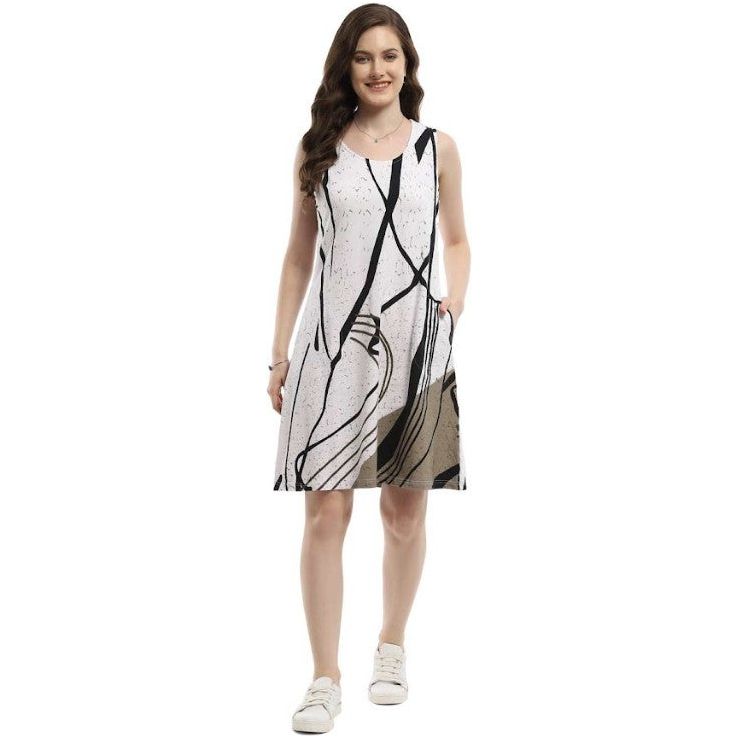 Parsley & Sage Tawnie Sleeveless Dress (WHT)