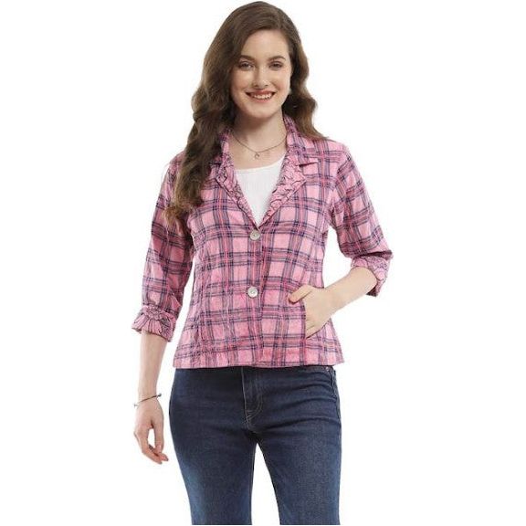 Parsley & Sage Ivie Reversible Pink Jacket