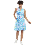 Parsley & Sage Wendy Turquoise Sleeveless Dress