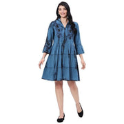 Parsley & Sage Judith Embroidered Tiered Dress