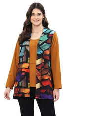 Parsley & Sage Bebe Stained Glass Print Vest