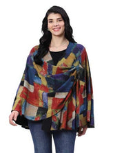 Parsley & Sage Edith Print/Solid Reversible Wrap