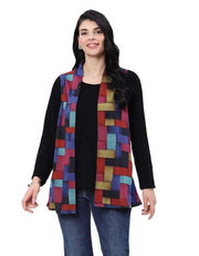 Parsley & Sage Glory Geo Print Vest