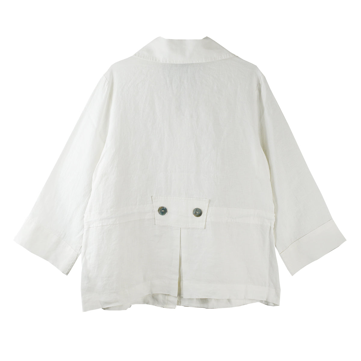 Olivia Solid Crossroads Jacket Flax Linen (260447) (White)