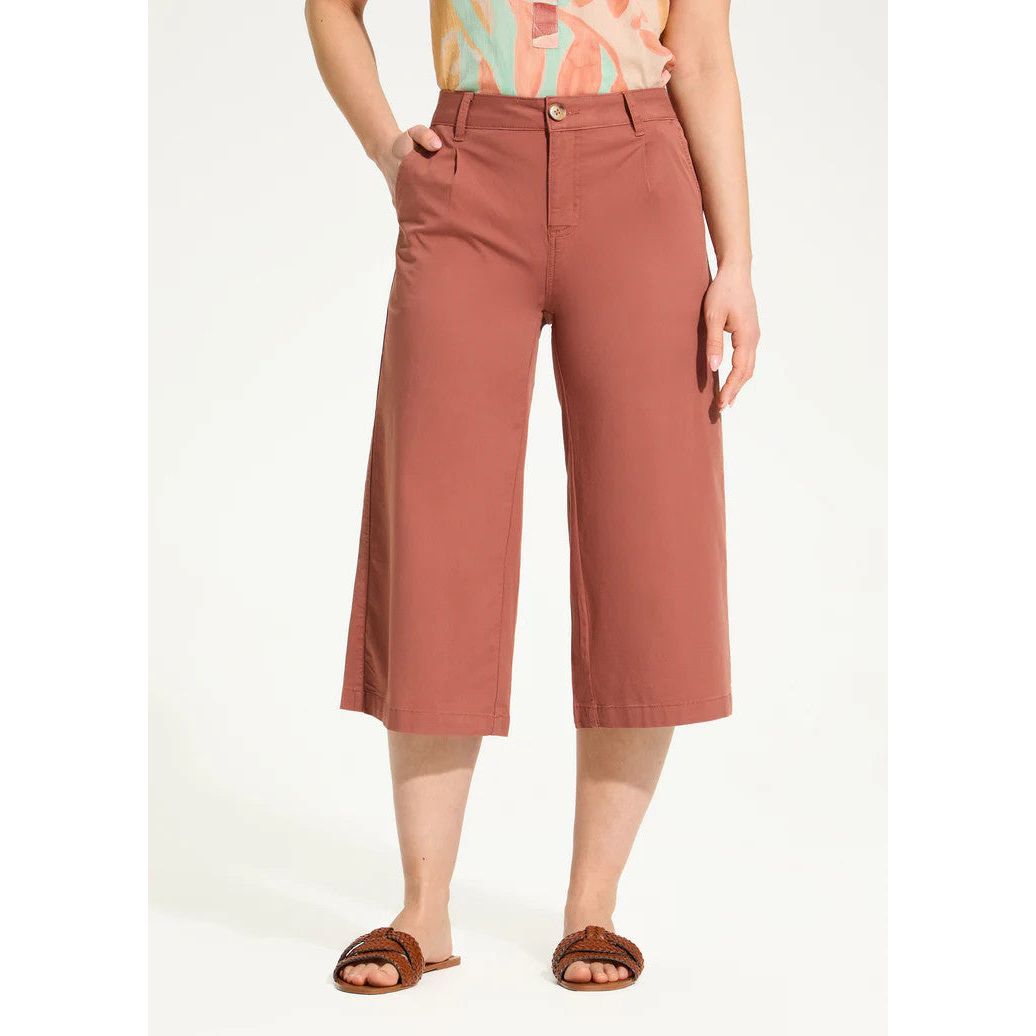 FDJ French Dressing Olivia Pleated Wide Capri Pant