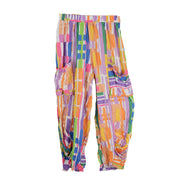 Shana Crinkle Pull-on Easy Block Print Pant (26089) (Multi)