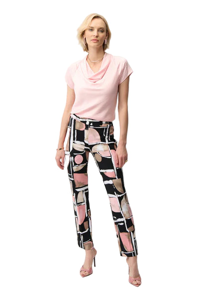 Joseph Ribkoff Print Straight Leg Pant (281309)(Multi)