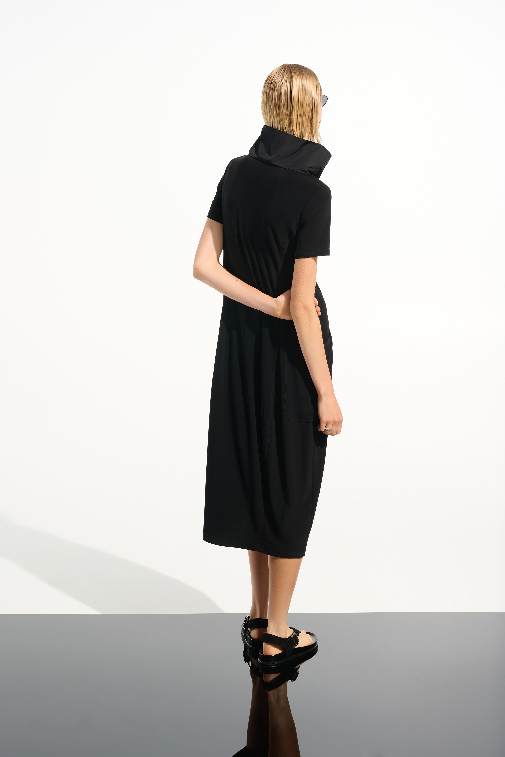 Joseph Ribkoff Black Midi Shift  Dress