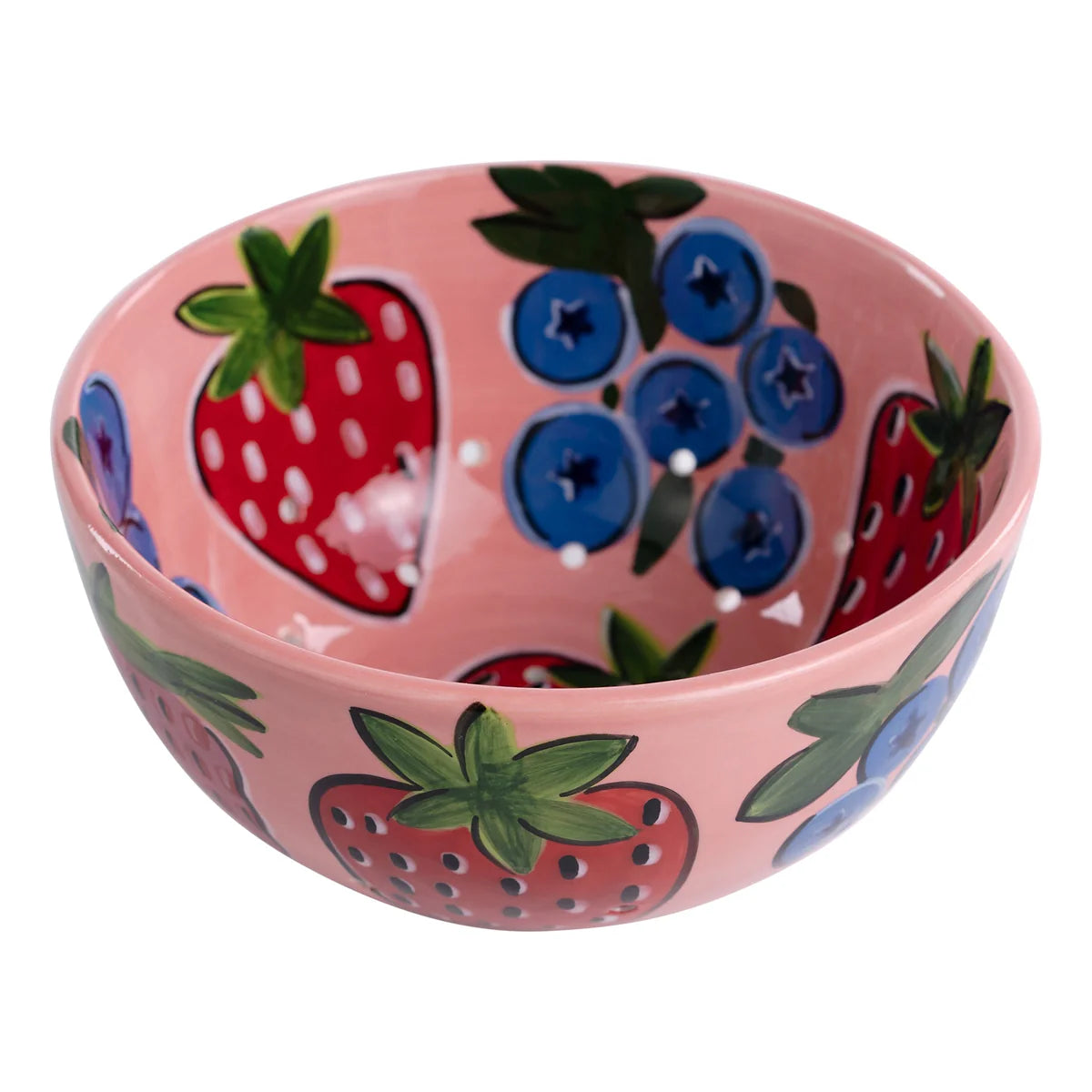 Glory Haus Ceramic Pink Berry Colander   Bowl (26163701)