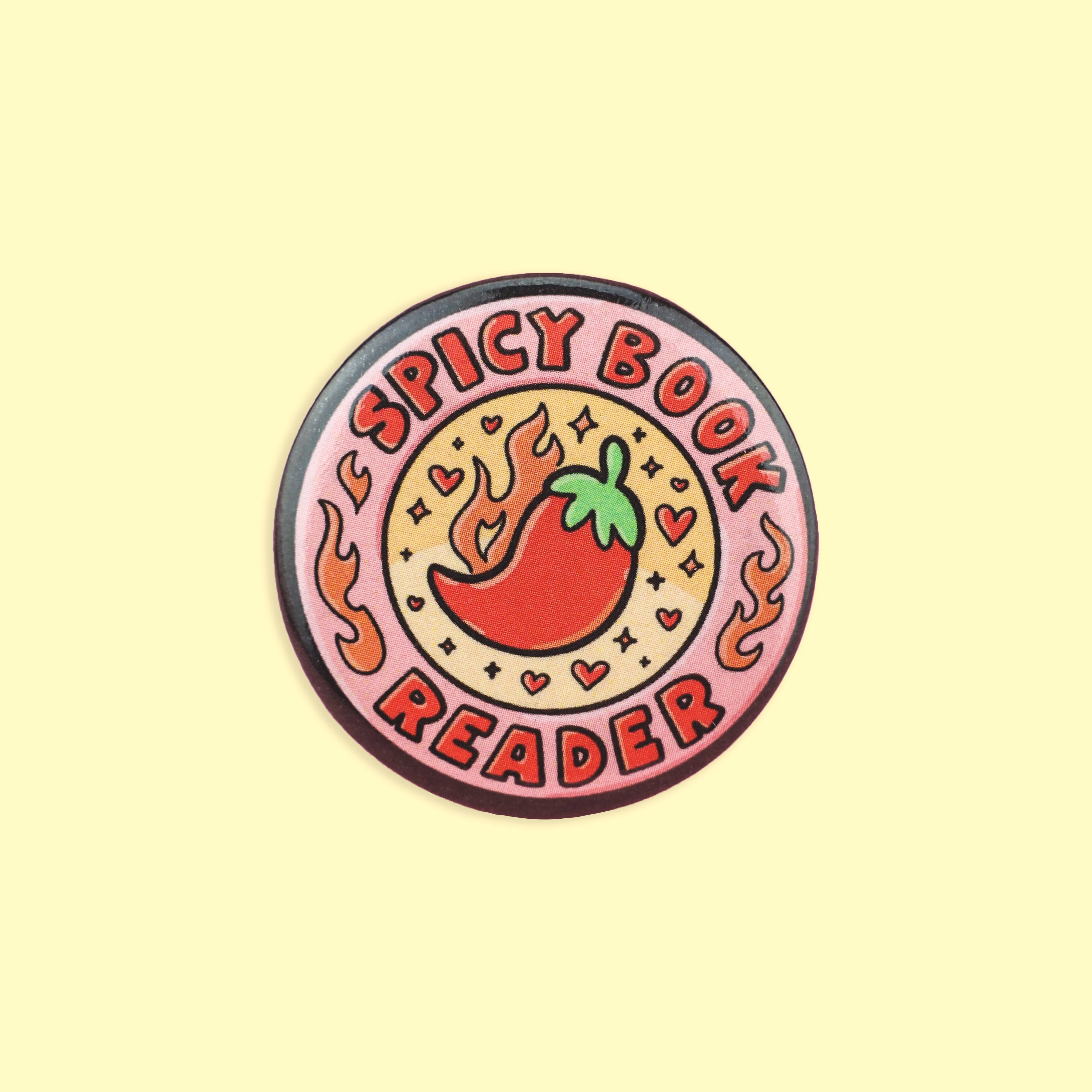 Spicy Romance Reader Vinyl Sticker