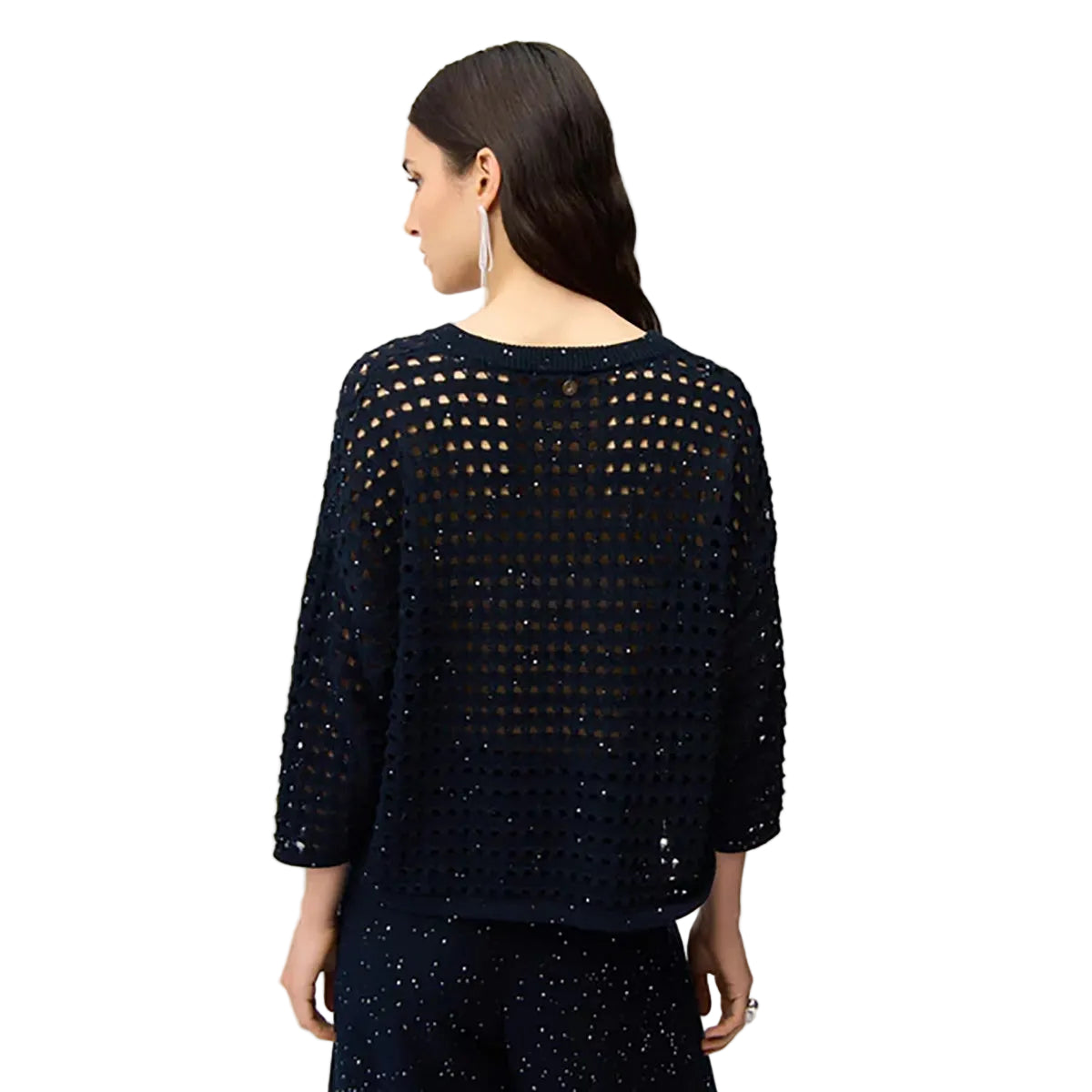 Joseph Ribkoff Midnight Blue V-Neck Top