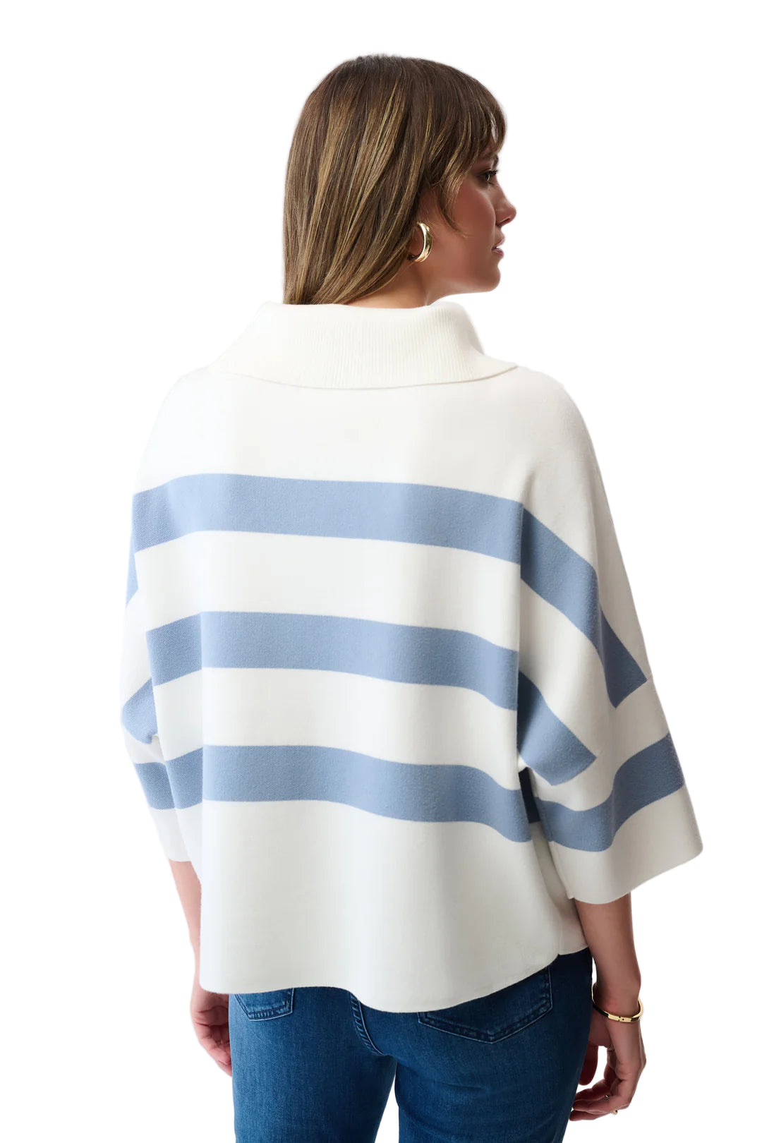 Joseph Ribkoff Pullover Sweater (WinterWht/Chambray)