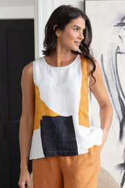 Olivia by Habitat Coastal Color block Sunset Tank (262135) (Neutral)