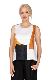 Olivia by Habitat Coastal Color block Sunset Tank (262135) (Neutral)