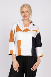 Olivia by Habitat Coastal Color block Stay Centered Cowl (262136) (Neutral)
