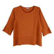 Shana Airflow Button Detail Blouse(26241) (Rust)