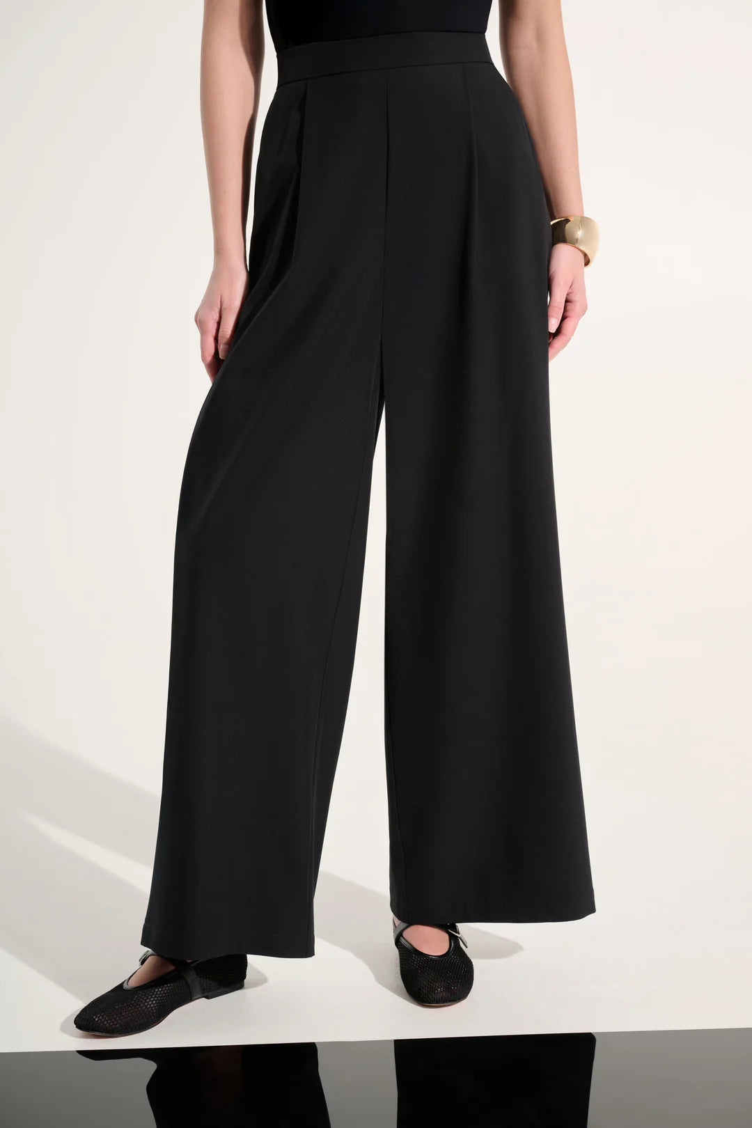 Joseph Ribkoff  Sport Wide Leg Pull-on Pant (262622)(Black )