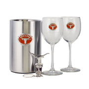 Heritage Texas Longhorn Wine Bucket Set With Enamel Medallions (WSC10122EO)