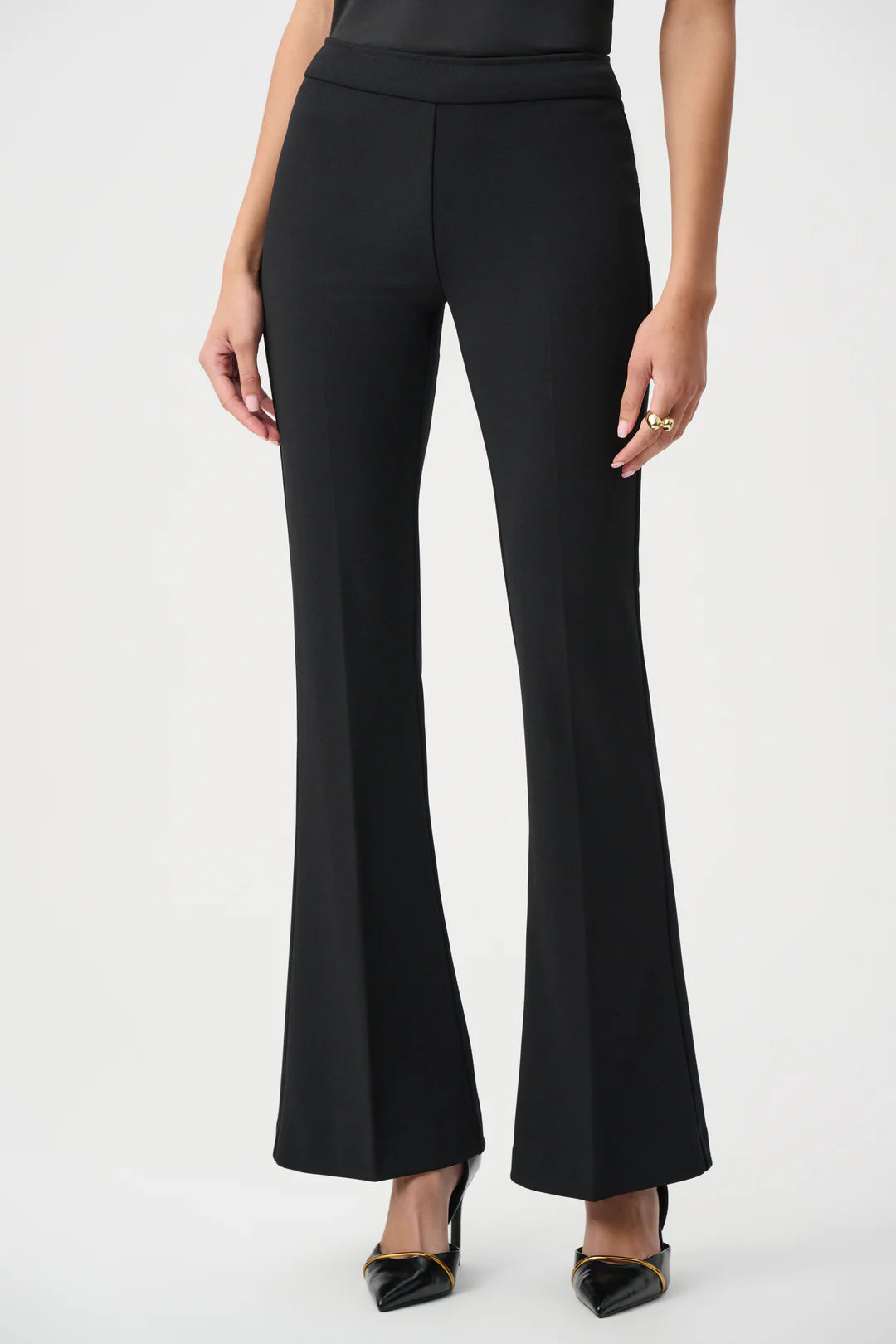 Joseph Ribkoff Scuba Crepe Flair Pull-on Pant (263234)(Black)