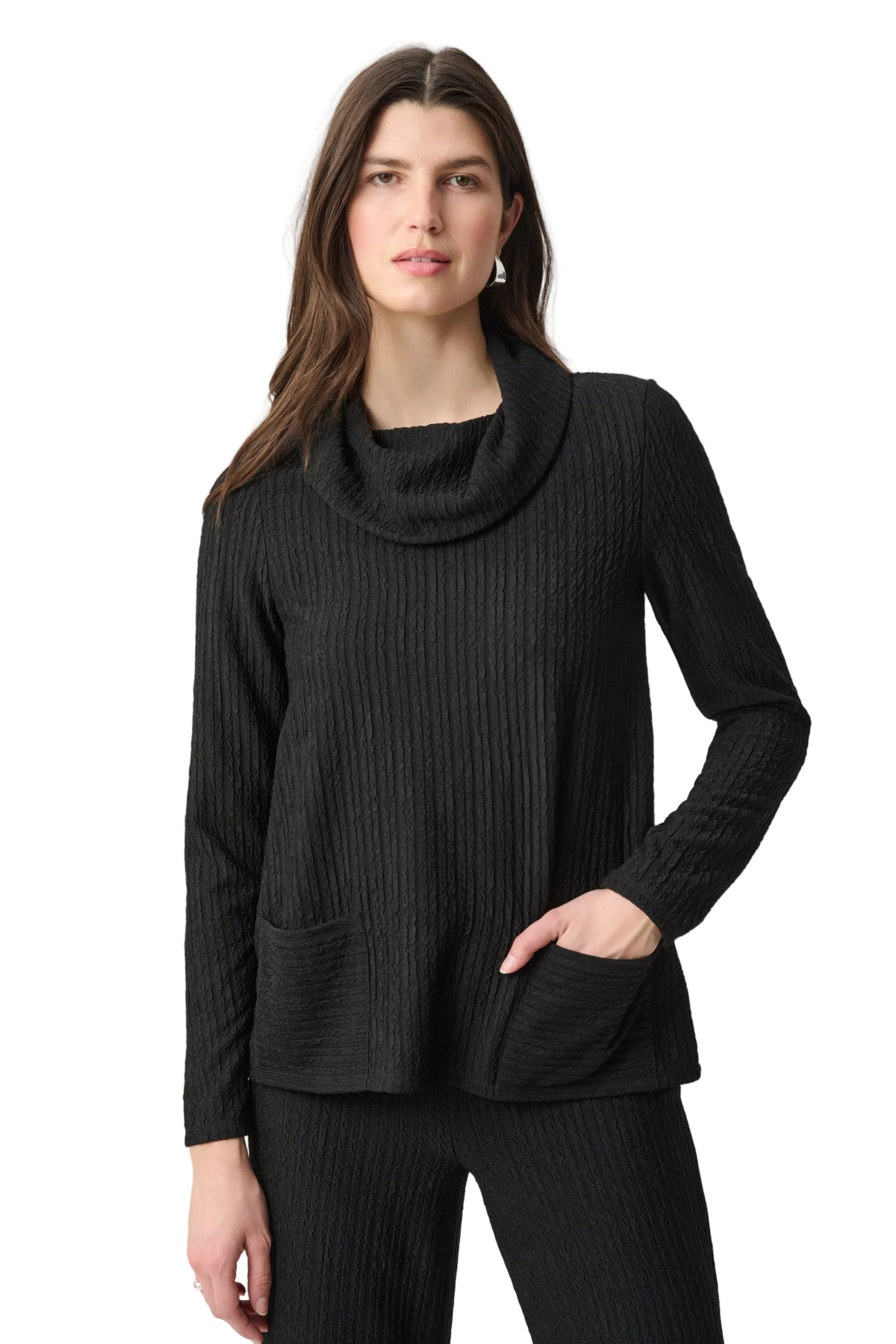 Joseph Ribkoff Cowl Neck Pullover With Pockets (264019)(size 4)